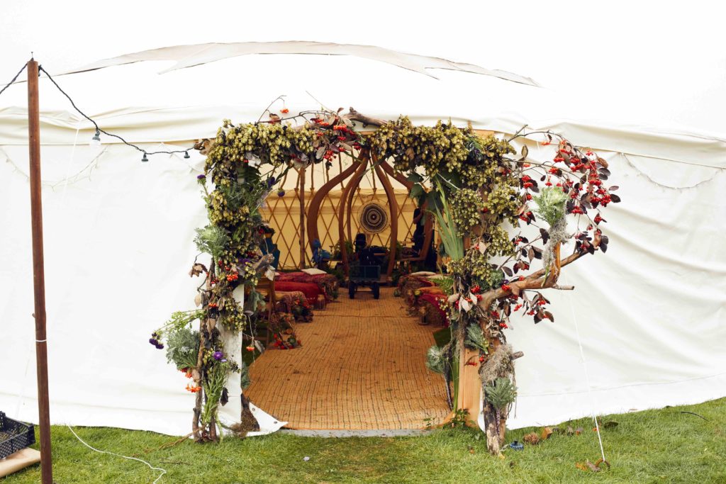 Entrance to the Wedding Yurt